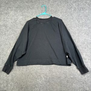 Vuori Crew Neck Sweatshirt Crop Boxy Fit Womens No Size Gym Athleisure